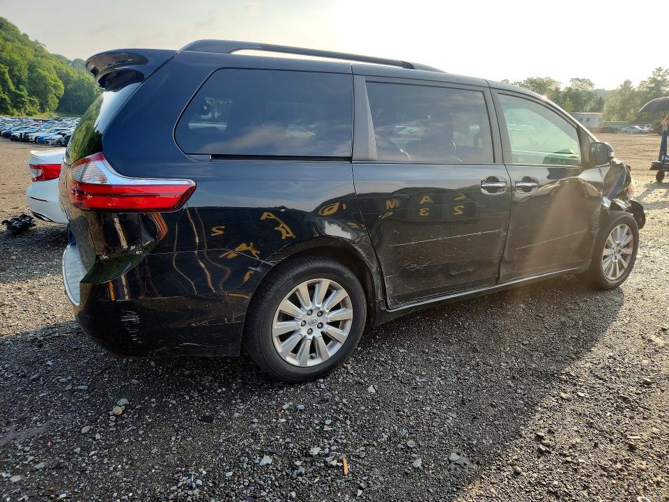 2015 Toyota Sienna VIN 5TDDK3DC3FS106899 COPART salvage auction — FRONT END, Ct - Cert Of Title-Salvage, sold $500 on 2026-07-28 (photo 3)