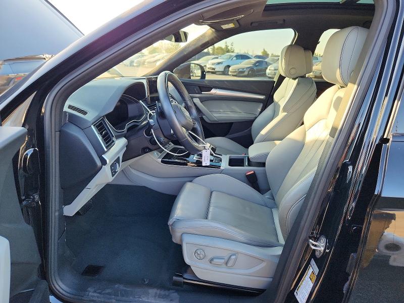 2022 Audi Q5 VIN WA15AAFY3N2016866 COPART salvage auction — FRONT END, Ca - Salvage Certificate, sold $11,000 on 2026-08-27 (photo 7)