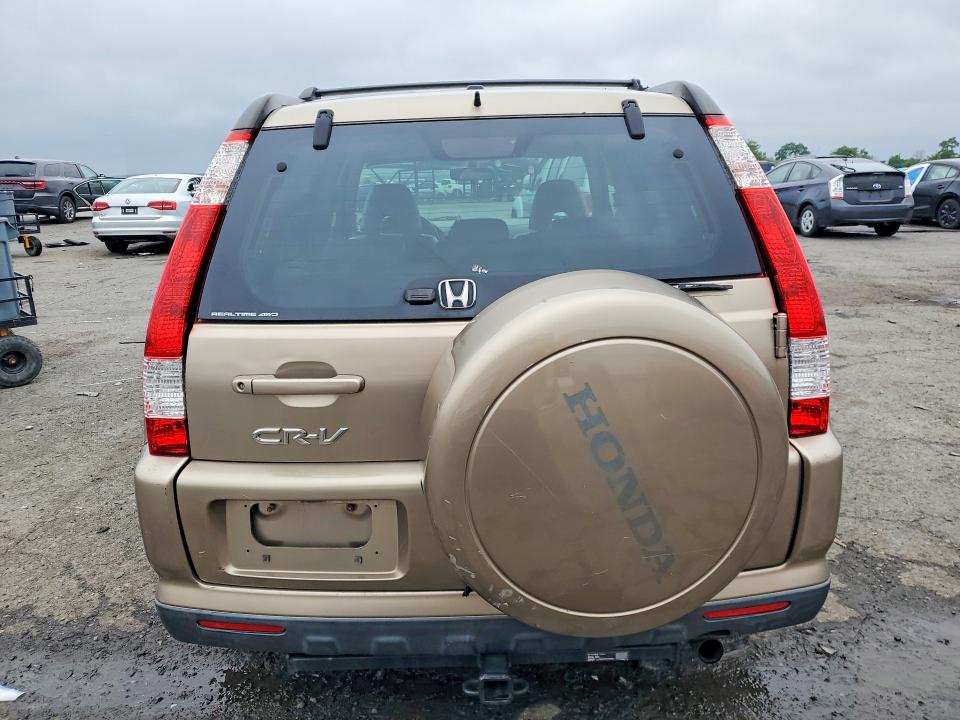 2006 Honda Cr-v VIN JHLRD78906C047417 COPART salvage auction — SIDE, PA - CERTIFICATE OF SALVAGE, sold $950 on 2026-07-10 (photo 6)