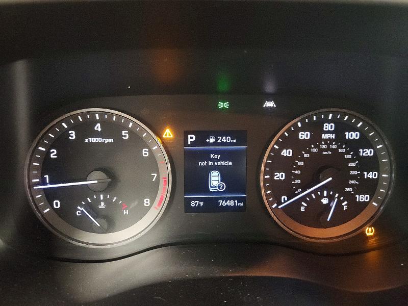 2019 Hyundai Tucson VIN KM8J3CA49KU855107 COPART salvage auction — FRONT END, Il - Certificate Of Title, sold $2,150 on 2026-07-16 (photo 9)