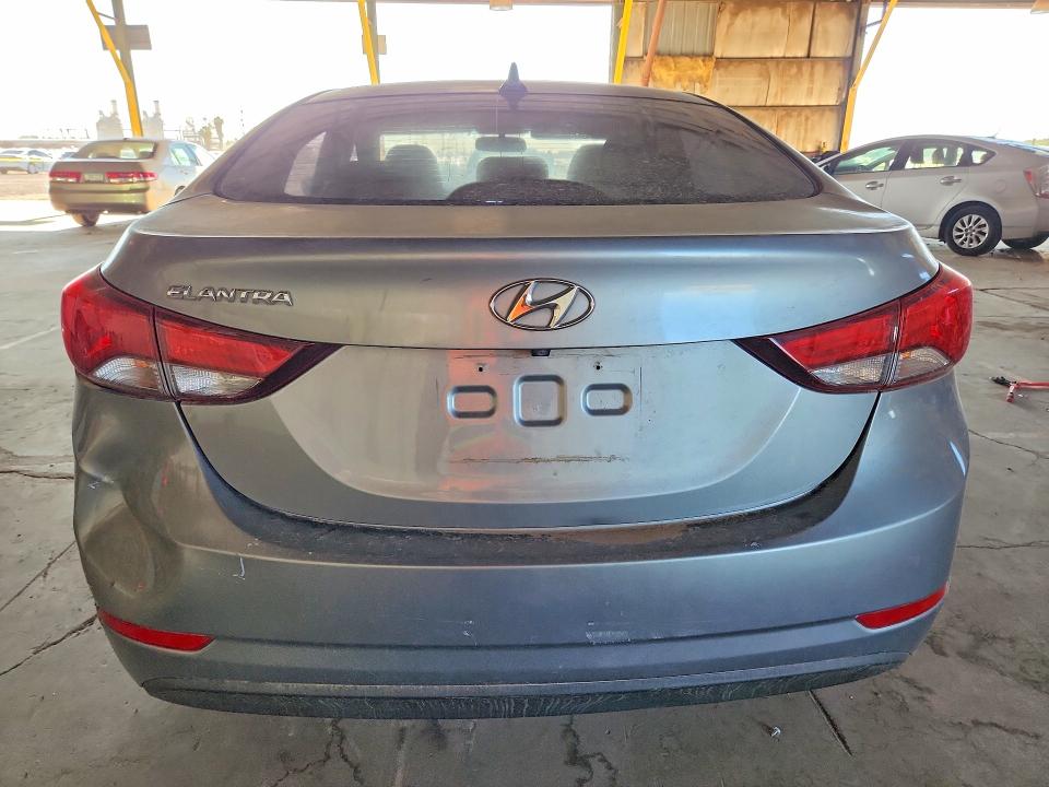 2016 Hyundai Elantra VIN KMHDH4AE2GU481962 COPART salvage auction — FRONT END, Az - Certificate Of Title (P), sold $475 on 2026-07-29 (photo 6)