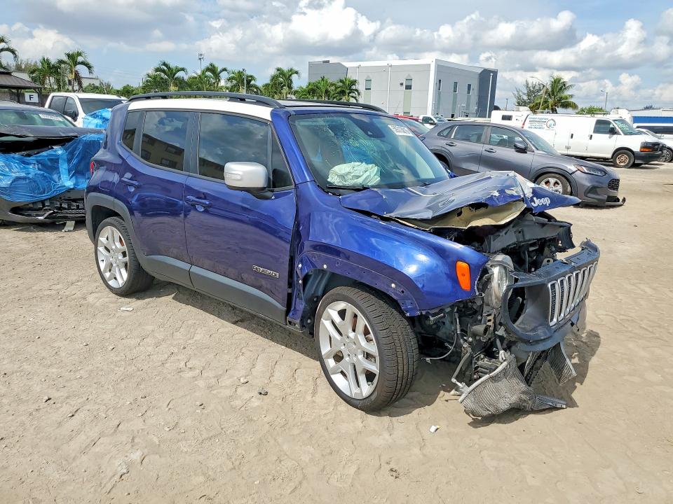 2021 Jeep Renegade VIN ZACNJCBB7MPM43262 COPART salvage auction — FRONT END, Fl - Certificate Of Destruction, sold $2,350 on 2026-07-27 (photo 4)