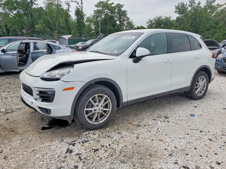 2016 Porsche Cayenne VIN WP1AA2A27GLA05264 COPART salvage auction — FRONT END, Pa - Certificate Of Salvage, sold $3,550 on 2026-08-11 (photo 1)