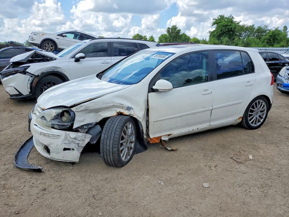 2009 Volkswagen Rabbit VIN WVWDA71K39W121056 COPART salvage auction — UNDERCARRIAGE, ON - PERMIT NO BRAND - UNFIT, sold $150 on 2026-07-23 (photo 1)