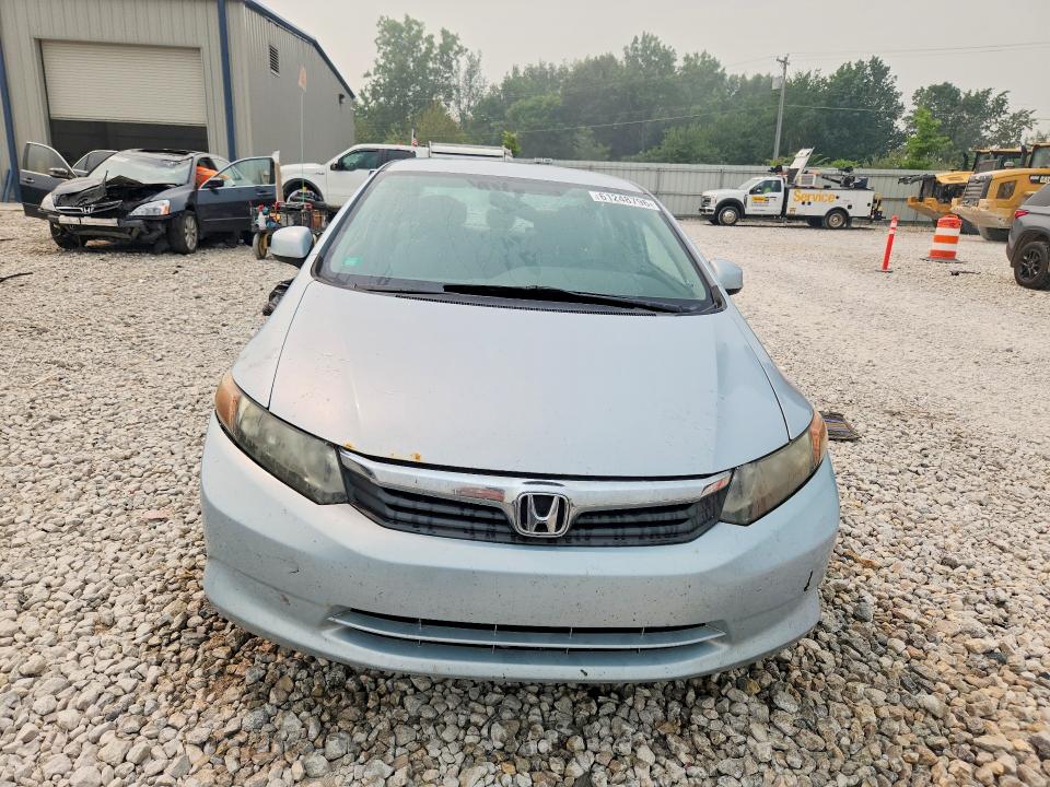 2012 Honda Civic VIN 19XFB2F57CE085353 COPART salvage auction — REAR END, Salvage Title, sold $525 on 2026-08-27 (photo 5)