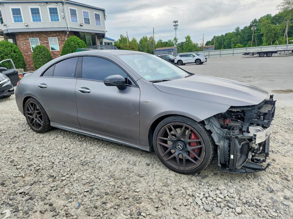 2022 Mercedes-benz Cla-klasse amg VIN W1K5J5DB1NN269748 COPART salvage auction — FRONT END, Ma - Cert Of Title-Salvage, sold $16,600 on 2026-08-13 (photo 4)