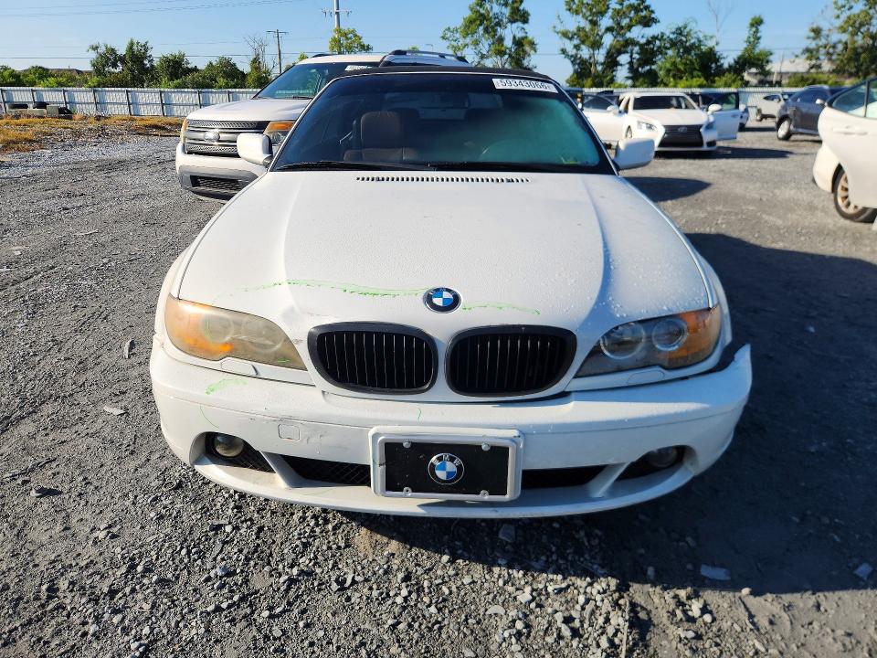 2004 BMW 3 series VIN WBABW33404PL30836 COPART salvage auction — FRONT END, FL - CERT OF TITLE SLVG REBUILDABLE, sold $525 on 2026-07-17 (photo 5)