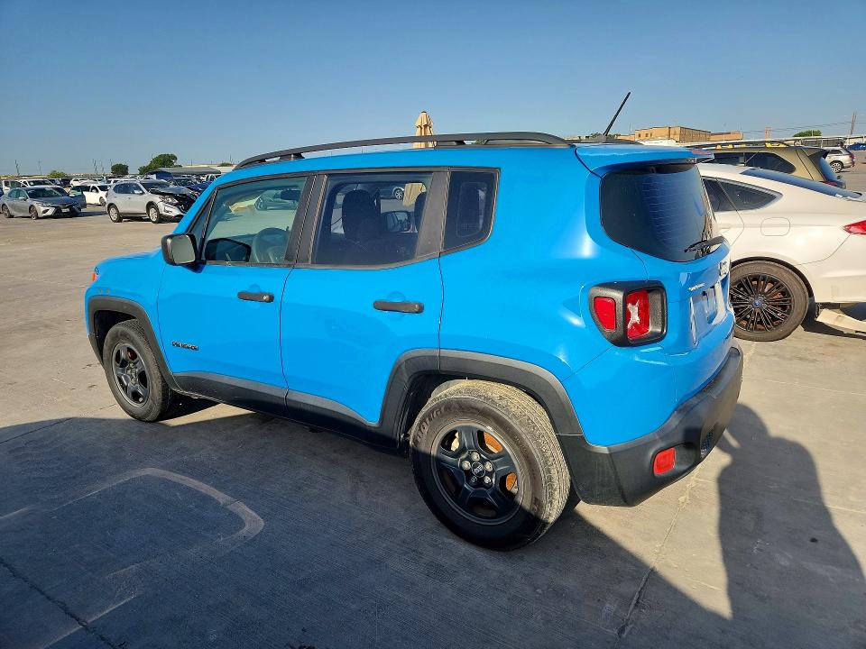 2015 Jeep Renegade VIN ZACCJAAH0FPC10394 COPART salvage auction — MECHANICAL, Tx - Certificate Of Title (P), sold $1,200 on 2026-07-30 (photo 2)