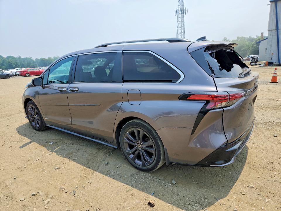 2021 Toyota Sienna VIN 5TDDRKEC1MS064170 COPART salvage auction — FRONT END, NJ - CERT OF TITLE-SALVAGE (P), sold $325 on 2026-07-27 (photo 2)