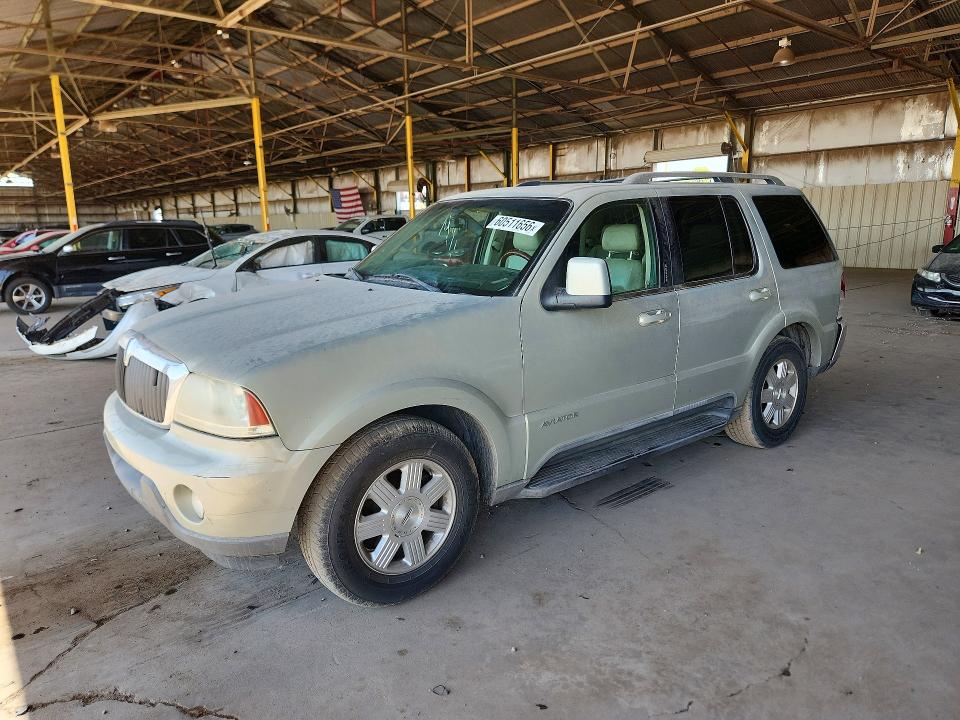 2003 Lincoln Aviator VIN 5LMEU68H03ZJ13432 COPART salvage auction — FRONT END, AZ - CERTIFICATE OF TITLE (P), sold $475 on 2026-07-29 (photo 1)