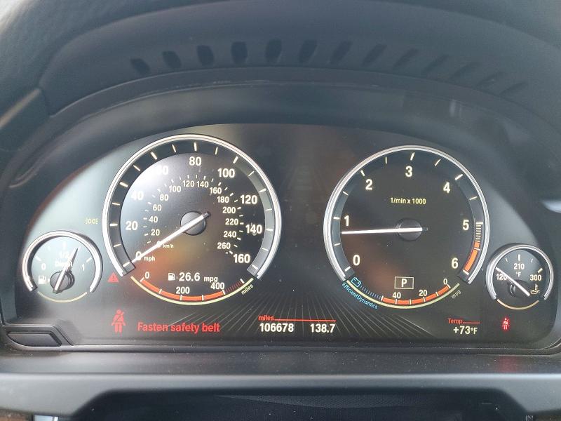2014 BMW X5 VIN 5UXKS4C51E0J96490 COPART salvage auction — UNDERCARRIAGE, Ca - Salvage Certificate, sold $5,500 on 2026-07-16 (photo 9)