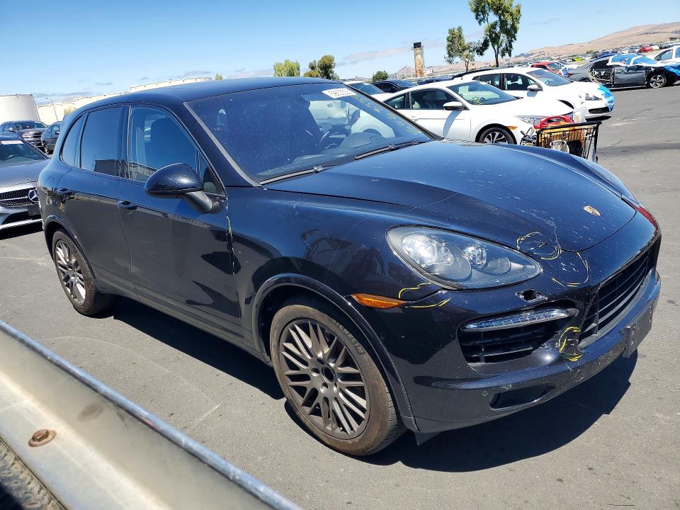 2014 Porsche Cayenne VIN WP1AC2A29ELA80717 COPART salvage auction — SIDE, CA - SALVAGE CERTIFICATE, sold $11,500 on 2026-08-26 (photo 4)