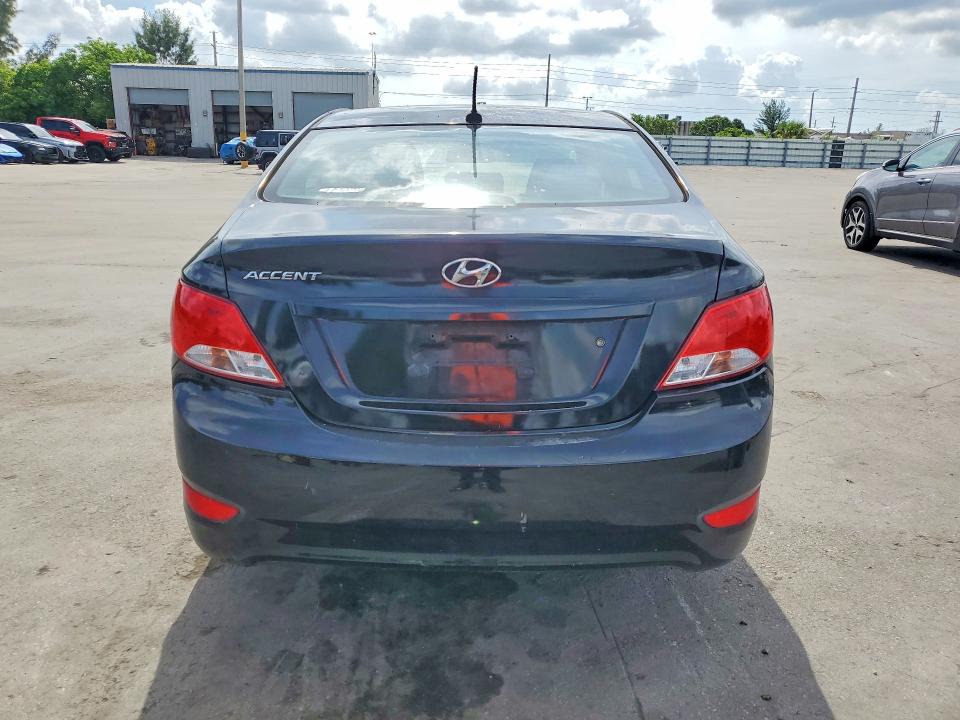 2017 Hyundai Accent VIN KMHCT4AE0HU354929 COPART salvage auction — REAR END, FL - CERTIFICATE OF TITLE, sold $1,150 on 2026-07-27 (photo 6)