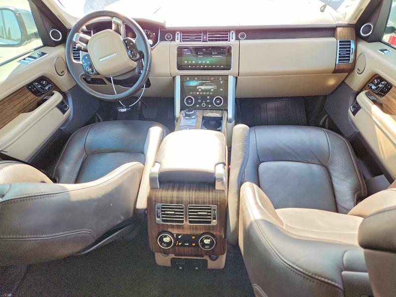 2019 Land rover RANGE ROVER VIN SALGS2RE4KA531081 COPART salvage auction — FRONT END, Ca - Salvage Certificate, sold $17,700 on 2026-07-29 (photo 8)