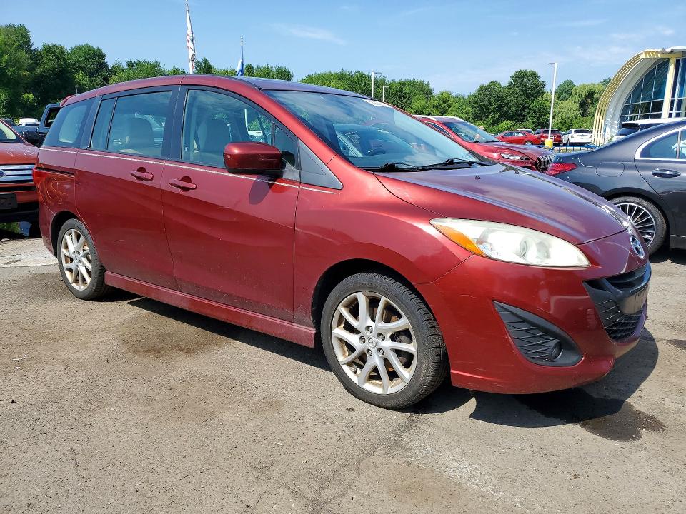 2012 Mazda 5 VIN JM1CW2DL2C0142558 COPART salvage auction — REAR END, Ct - Cert Of Title-Salvage, sold $575 on 2026-07-09 (photo 4)