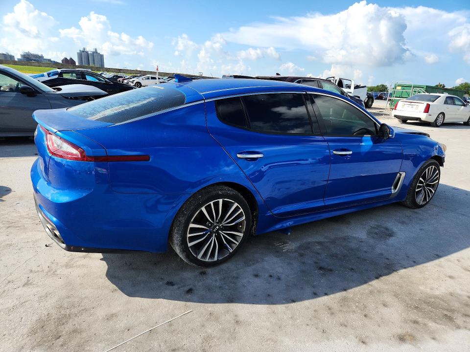 2019 Kia Stinger VIN KNAE15LA3K6060050 COPART salvage auction — FRONT END, LA - CERTIFICATE OF TITLE, sold $2,650 on 2026-07-29 (photo 3)