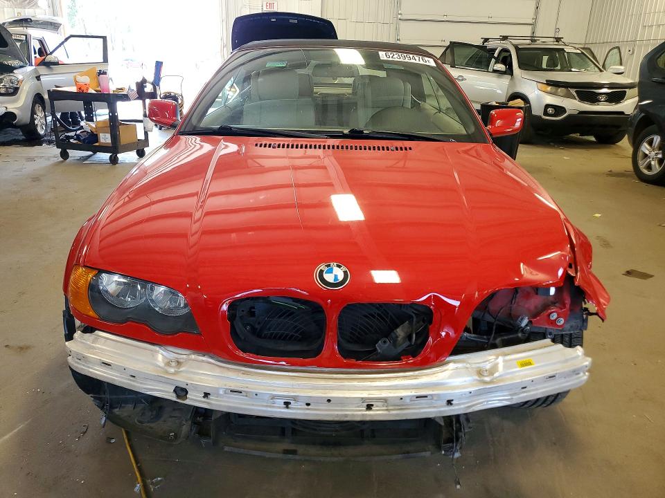 2002 BMW 3 series VIN WBABS334X2PG86853 COPART salvage auction — FRONT END, MN - CERT OF TITLE-PRIOR SALVAGE, sold $2,200 on 2026-08-06 (photo 5)