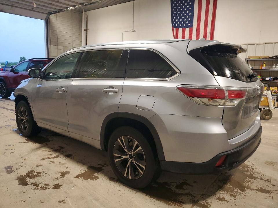 2016 Toyota Highlander VIN 5TDKKRFH0GS147611 COPART salvage auction — FRONT END, Ia - Salvage W/Salvage History, sold $7,400 on 2026-07-31 (photo 2)