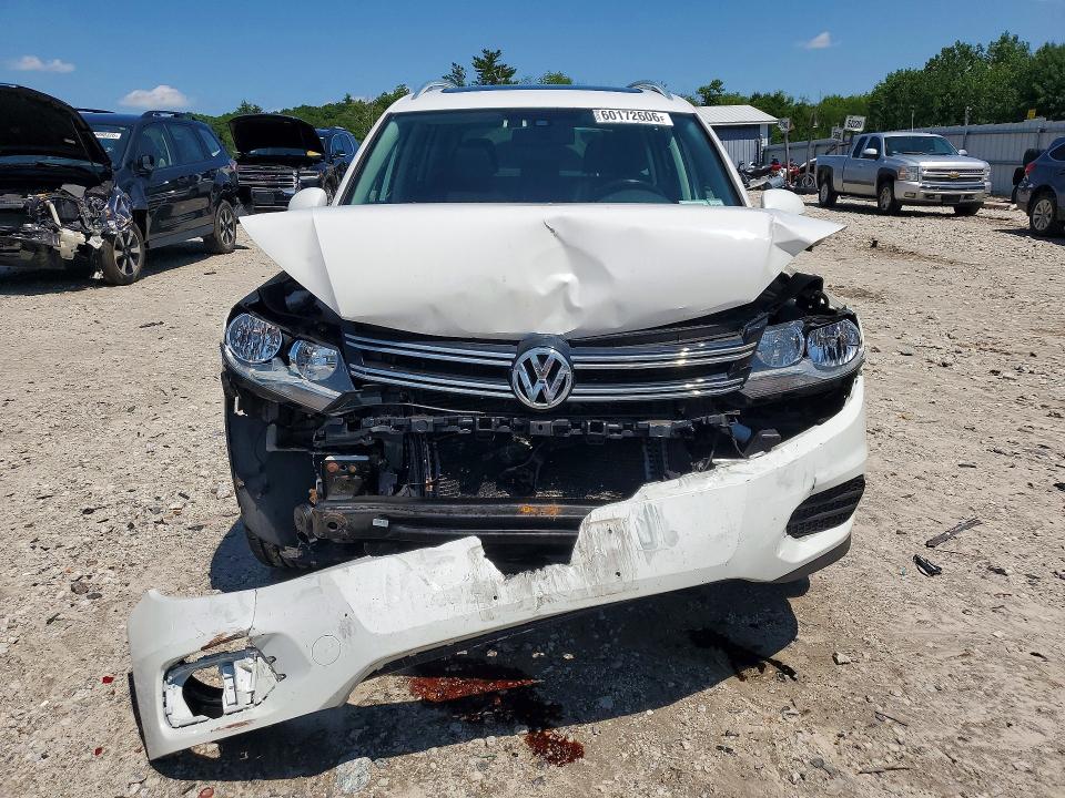 2017 Volkswagen Tiguan VIN WVGSV7AX2HK007381 COPART salvage auction — FRONT END, Ma - Cert Of Title-Salvage, sold $2,000 on 2026-08-12 (photo 5)