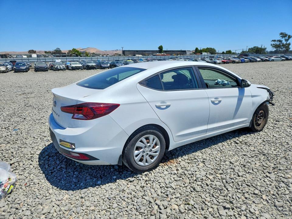 2020 Hyundai Elantra VIN 5NPD74LF0LH529024 COPART salvage auction — FRONT END, Ca - Salvage Certificate, sold $5,400 on 2026-07-30 (photo 3)