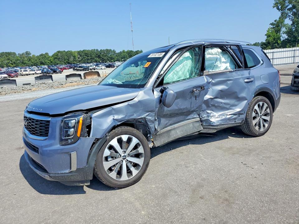 2022 Kia Telluride VIN 5XYP34HC9NG304022 COPART salvage auction — SIDE, Nc - Salvage Certificate Of Title, sold $1,250 on 2026-07-30 (photo 1)