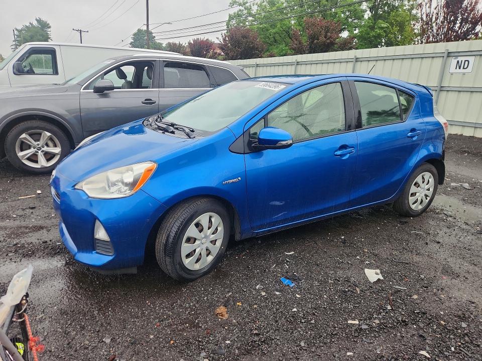 2012 Toyota Prius c VIN JTDKDTB39C1507953 COPART salvage auction — REAR END, CT - CERT OF TITLE-SALVAGE, sold $475 on 2026-07-17 (photo 1)