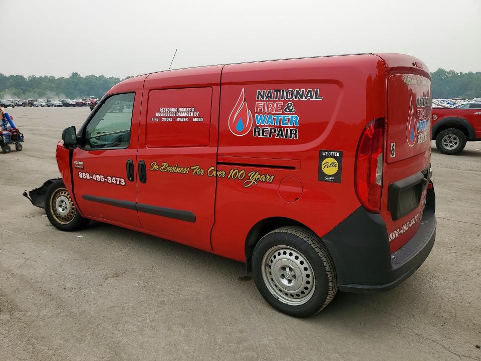 2019 Ram Promaster city VIN ZFBHRFAB7K6M07649 COPART salvage auction — FRONT END, Pa - Certificate Of Salvage, sold $350 on 2026-08-06 (photo 2)