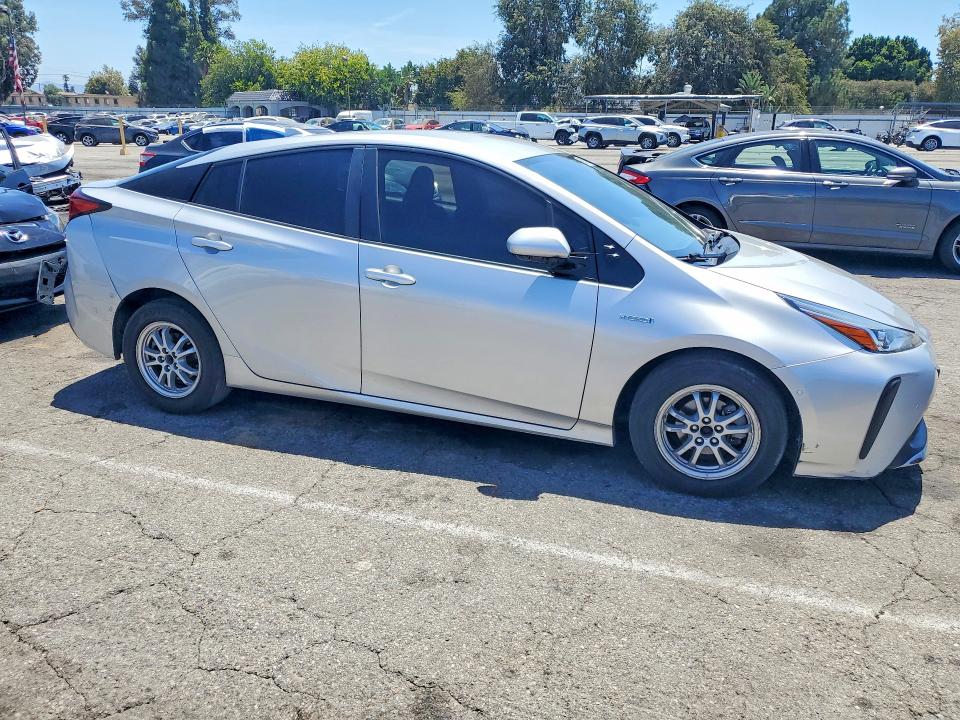 2019 Toyota Prius VIN JTDKARFU8K3070173 COPART salvage auction — SIDE, CA - SALVAGE CERTIFICATE, sold $5,100 on 2026-07-31 (photo 4)