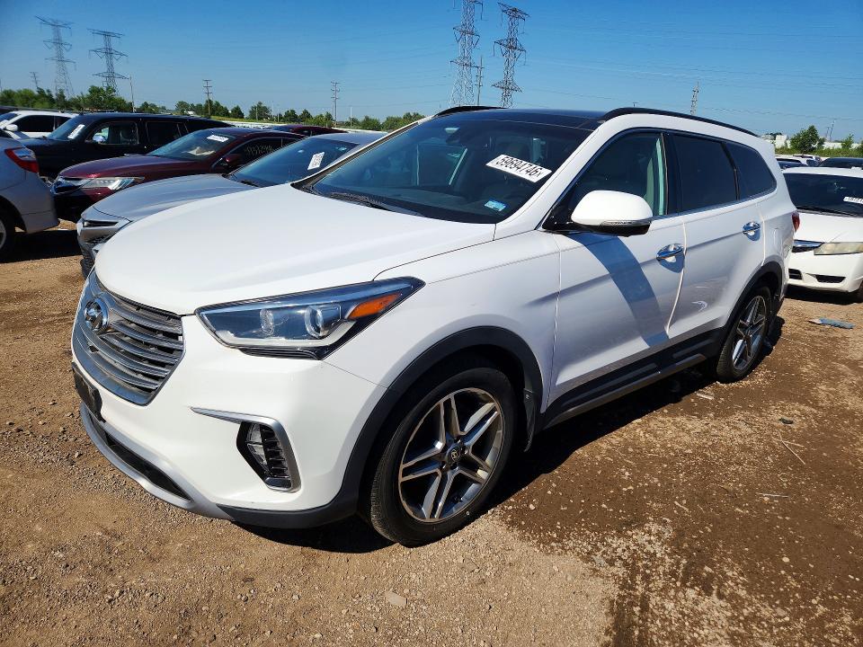 2017 Hyundai Santa fe VIN KM8SRDHF6HU252110 COPART salvage auction — MECHANICAL, Il - Certificate Of Title, sold $4,750 on 2026-07-09 (photo 1)