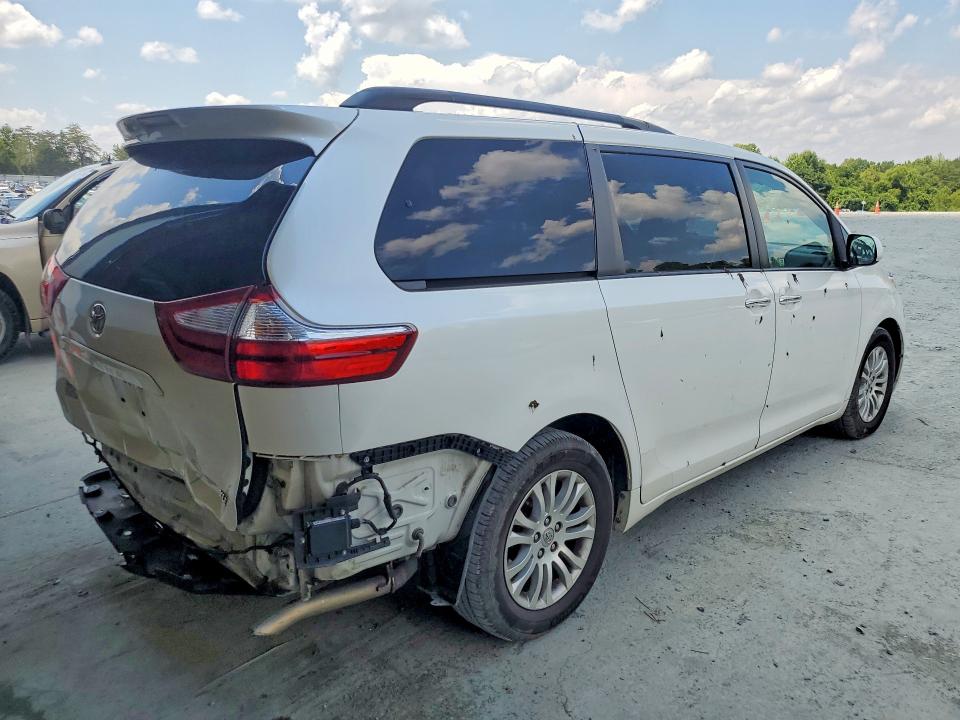 2017 Toyota Sienna VIN 5TDYZ3DC7HS856483 COPART salvage auction — REAR END, Nc - Salvage Certificate Of Title, sold $150 on 2026-07-29 (photo 3)