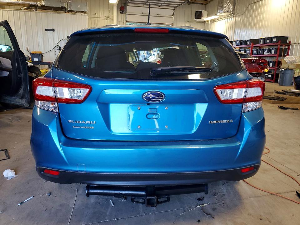 2018 Subaru Impreza VIN 4S3GTAA60J1725379 COPART salvage auction — ROOF, Mn - Cert Of Title-Salvage, sold $325 on 2026-08-25 (photo 6)