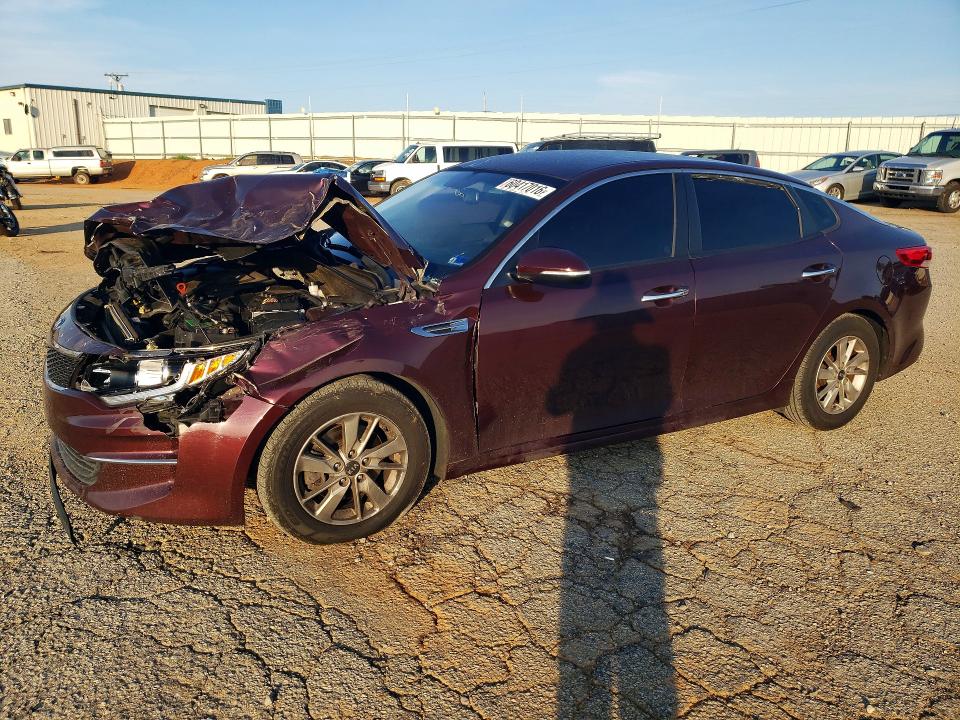 2016 Kia Optima VIN 5XXGT4L3XGG084078 COPART salvage auction — FRONT END, Va - Cert Of Title - Salvage, sold $600 on 2026-07-31 (photo 1)