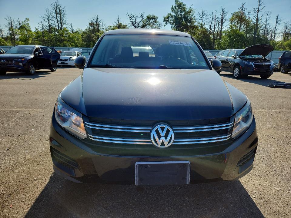 2012 Volkswagen Tiguan VIN WVGAV7AX6CW558345 COPART salvage auction — REAR END, NY - MV-907A SALVAGE CERTIFICATE, sold $400 on 2026-07-27 (photo 5)