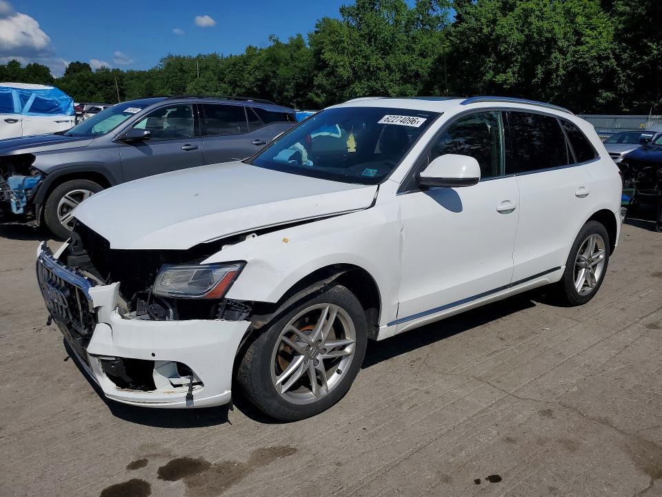 2013 Audi Q5 VIN WA1LFBFP1DA067874 COPART salvage auction — FRONT END, PA - CERTIFICATE OF SALVAGE, sold $150 on 2026-07-30 (photo 1)