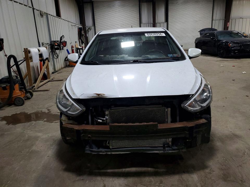 2017 Hyundai Accent VIN KMHCT4AE8HU253931 COPART salvage auction — FRONT END, Pa - Cert Of Title, sold $425 on 2026-07-29 (photo 5)