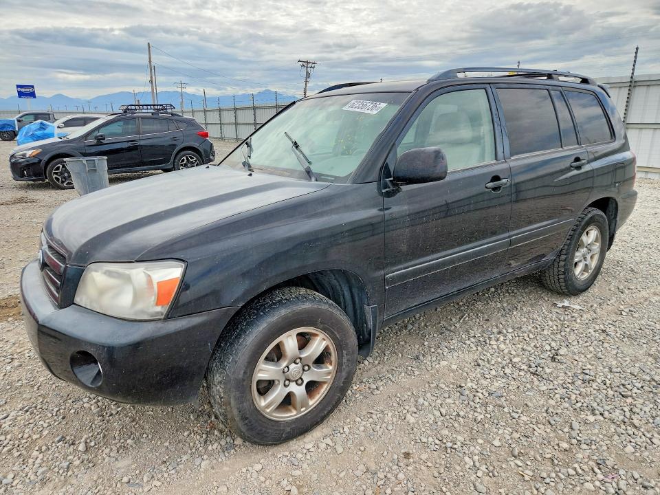 2007 Toyota Highlander VIN JTEEP21AX70229036 COPART salvage auction — MECHANICAL, Ut - Certificate Of Title, sold $350 on 2026-07-31 (photo 1)