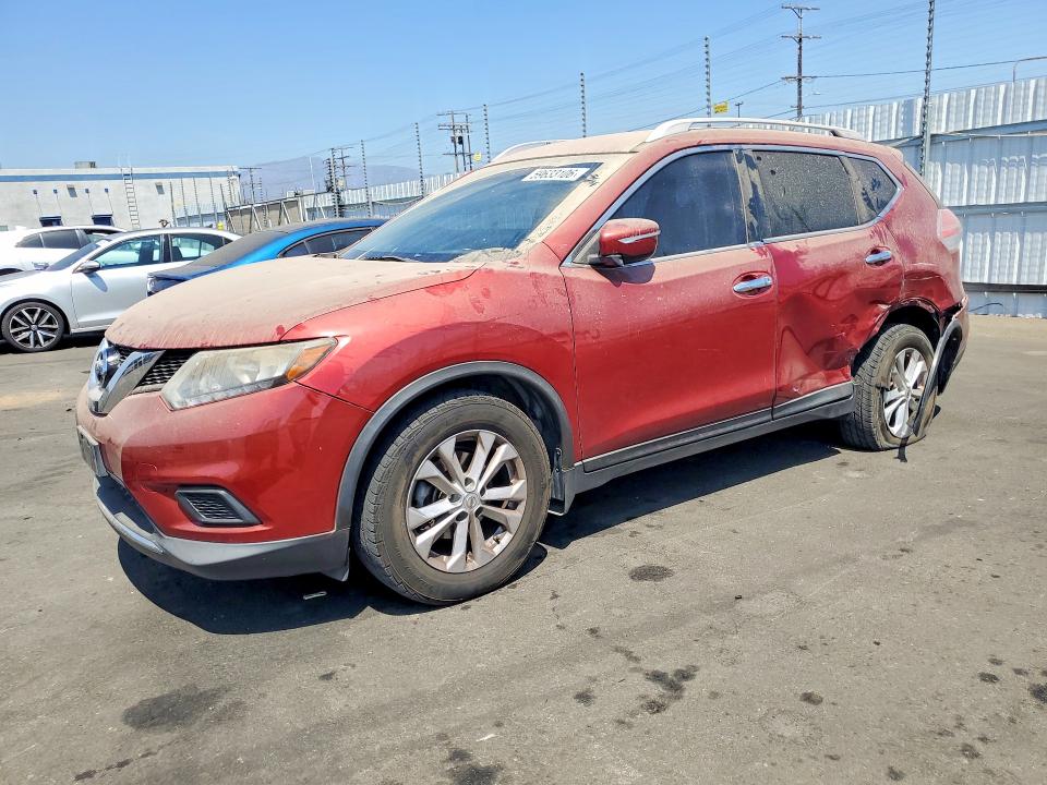 2015 Nissan Rogue VIN KNMAT2MT9FP511086 COPART salvage auction — REAR END, Ca - Salvage Certificate, sold $1,650 on 2026-07-13 (photo 1)