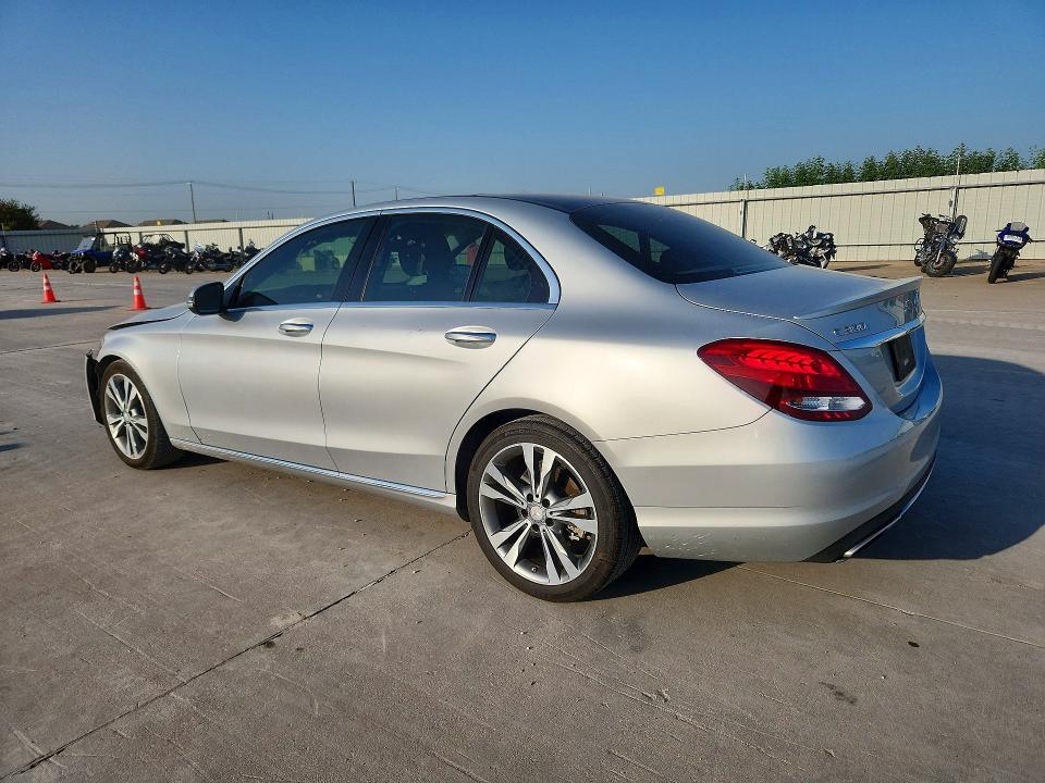 2016 Mercedes-benz C-klasse VIN WDDWF4JB3GR152415 COPART salvage auction — FRONT END, Tx - Salvage Vehicle Title, sold $3,750 on 2026-08-13 (photo 2)