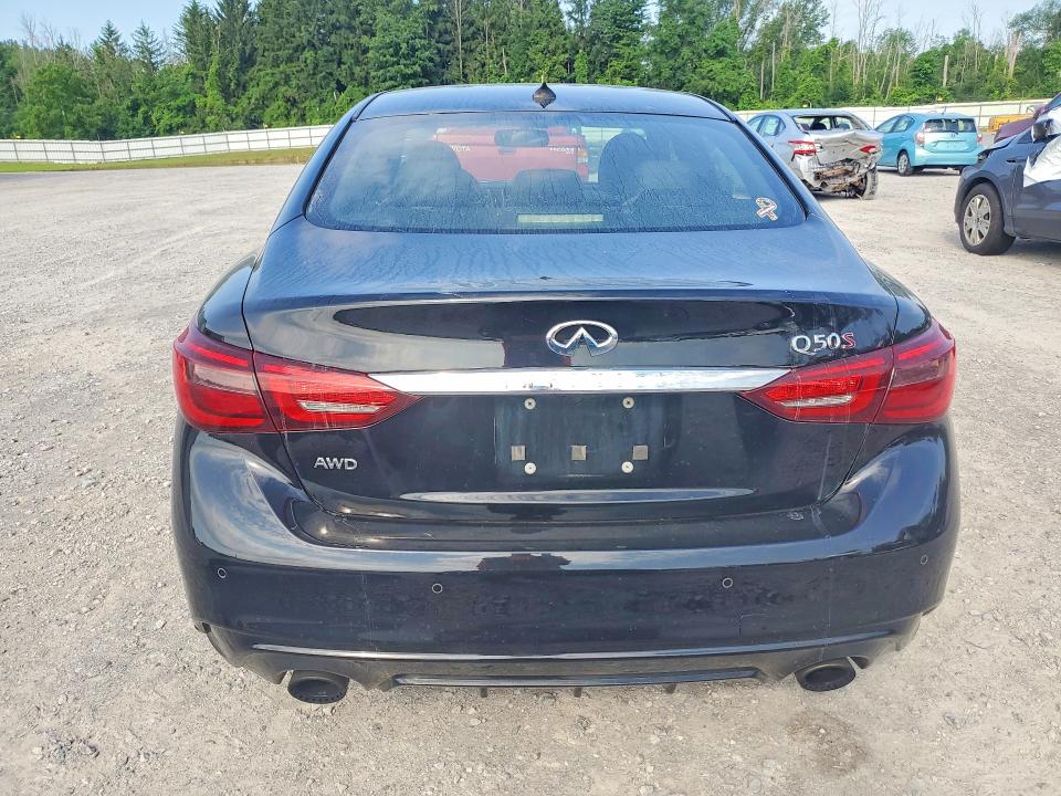2018 Infiniti Q50 VIN JN1FV7AR3JM480808 COPART salvage auction — FRONT END, Ny - Mv-907A Salvage Certificate, sold $3,050 on 2026-07-20 (photo 6)