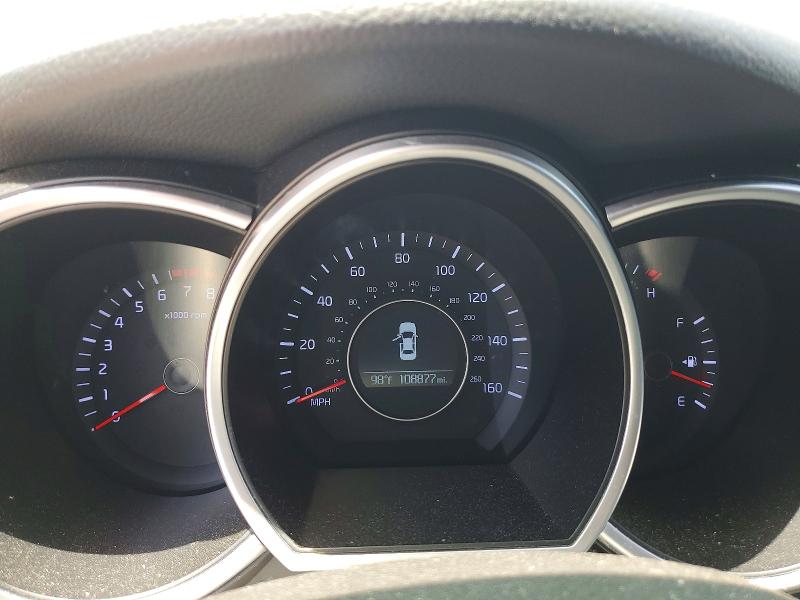 2015 Kia Optima VIN KNAGM4A70F5607966 COPART salvage auction — FRONT END, Fl - Cert Of Title Slvg Rebuildable, sold $400 on 2026-07-24 (photo 9)
