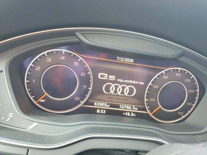 2018 Audi VIN WA1ANAFY4J2202123 COPART salvage auction — SIDE, Or - Salvage Title Certificate, sold $6,800 on 2026-08-17 (photo 9)