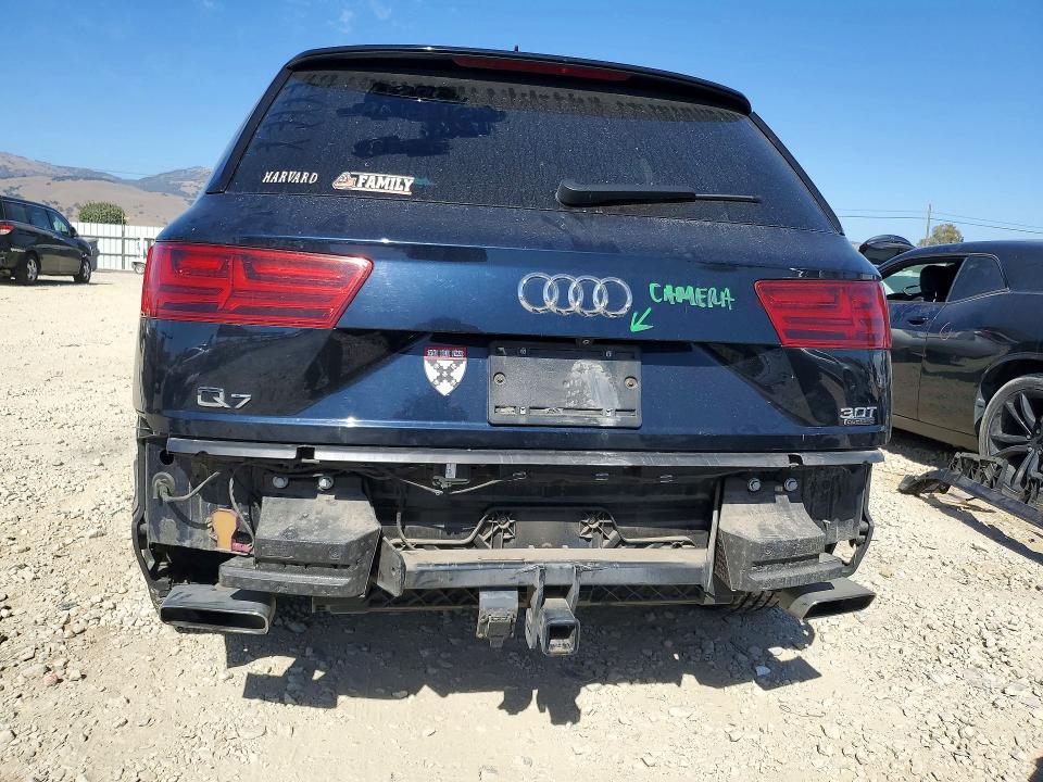 2017 Audi Q7 VIN WA1LAAF72HD026103 COPART salvage auction — REAR END, Ca - Salvage Certificate, sold $6,900 on 2026-07-21 (photo 6)