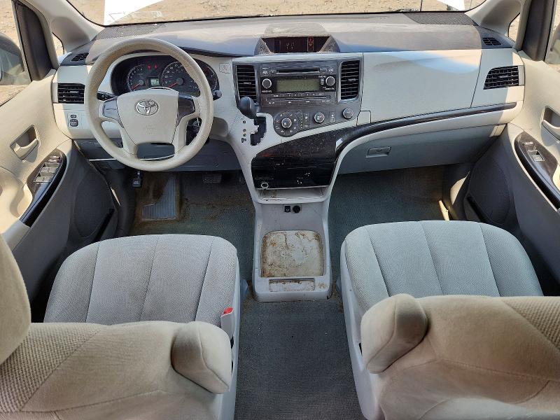 2014 Toyota Sienna VIN 5TDZK3DC1ES500390 COPART salvage auction — REAR END, NY - MV-907A SALVAGE CERTIFICATE, sold $350 on 2026-07-28 (photo 8)