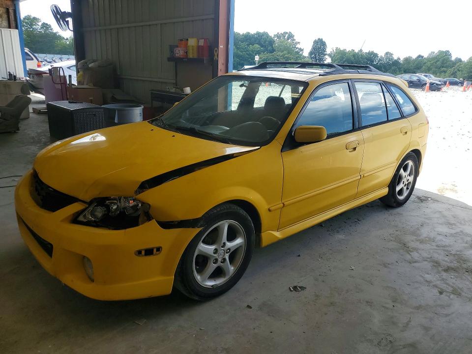 2002 Mazda Protege VIN JM1BJ245521590524 COPART salvage auction — FRONT END, Nc - Salvage Certificate Of Title, sold $150 on 2026-07-29 (photo 1)