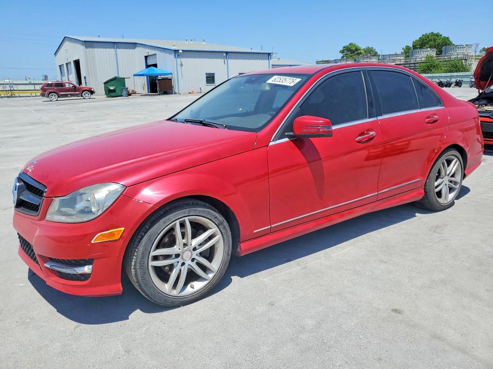 2014 Mercedes-benz C-klasse VIN WDDGF4HB9EG242736 COPART salvage auction — MECHANICAL, OK - CERTIFICATE OF TITLE, sold $550 on 2026-08-12 (photo 1)
