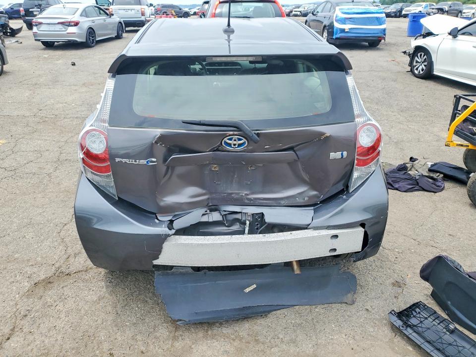 2013 Toyota Prius c VIN JTDKDTB32D1545137 COPART salvage auction — REAR END, PA - CERTIFICATE OF SALVAGE, sold $175 on 2026-07-21 (photo 6)