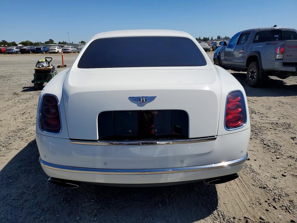 2016 Bentley Mulsanne VIN SCBBG7ZH3GC002262 COPART salvage auction — WATER/FLOOD, Ca - Salvage Certificate, sold $35,000 on 2026-07-25 (photo 6)