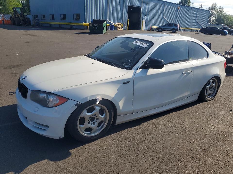 2010 BMW 1 series VIN WBAUP9C54AVL89283 COPART salvage auction — FRONT END, Or - Certificate Of Title (P), sold $625 on 2026-07-27 (photo 1)