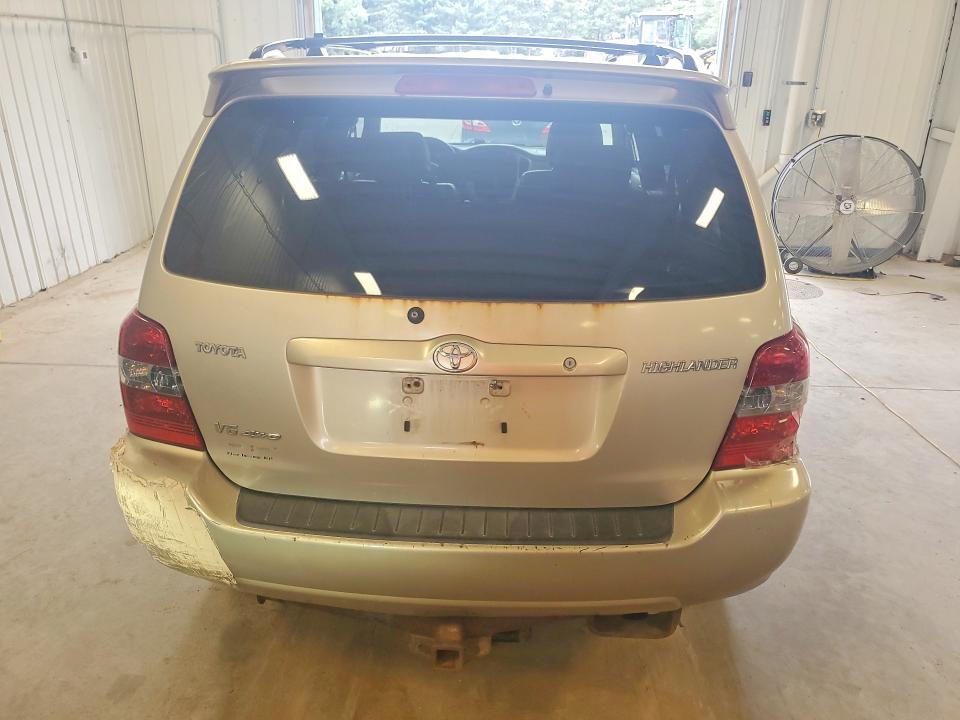 2006 Toyota Highlander VIN JTEEP21AX60147919 COPART salvage auction — REAR END, MN - CERTIFICATE OF TITLE, sold $225 on 2026-07-28 (photo 6)