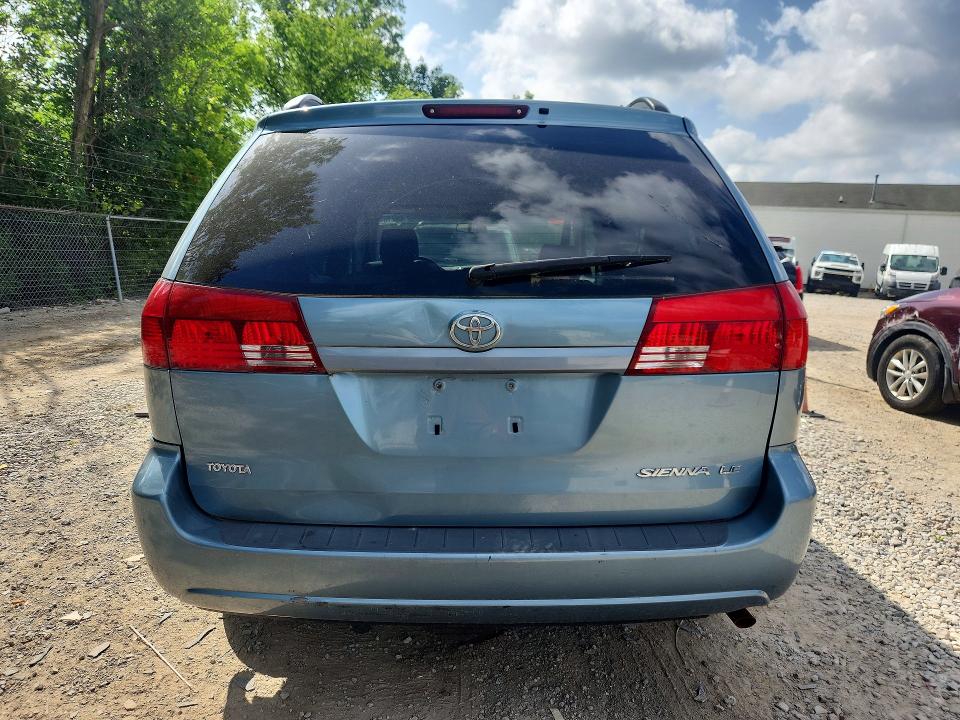 2004 Toyota Sienna VIN 5TDZA23C44S219018 COPART salvage auction — MECHANICAL, Oh - Certificate Of Title, sold $675 on 2026-07-29 (photo 6)